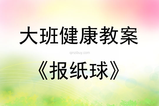 滚动的球大班教案