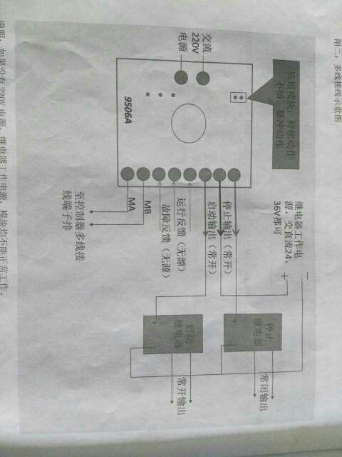 排风机启动模块的接线方法